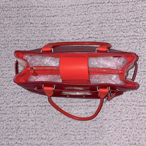 Coach Swagger Colorful Colorblock Leather Caryall Shoulder Bag Purse Tote - Picture 8 of 13